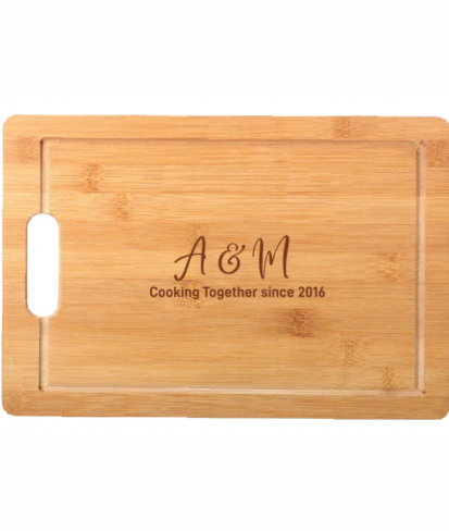 Personalised Couple Wood Chopping Board